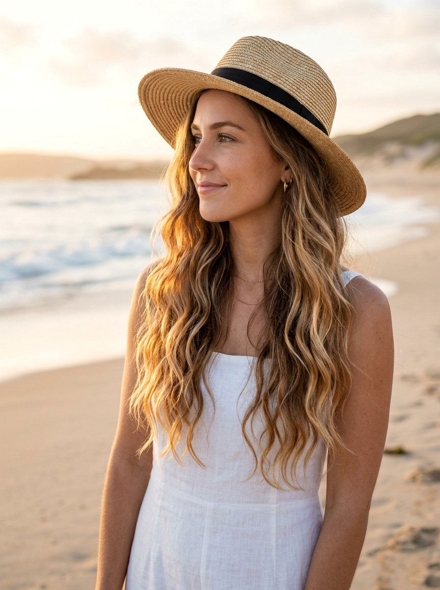 Golden Hour Balayage On Wavy Hair - 20 trendy balayage ideas 2026 - 20 trendy balayage ideas 2026