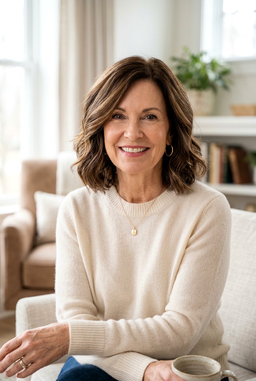 Golden Mocha Brunette Hair - 20 brunette refresh for older women - 20 brunette refresh for older women