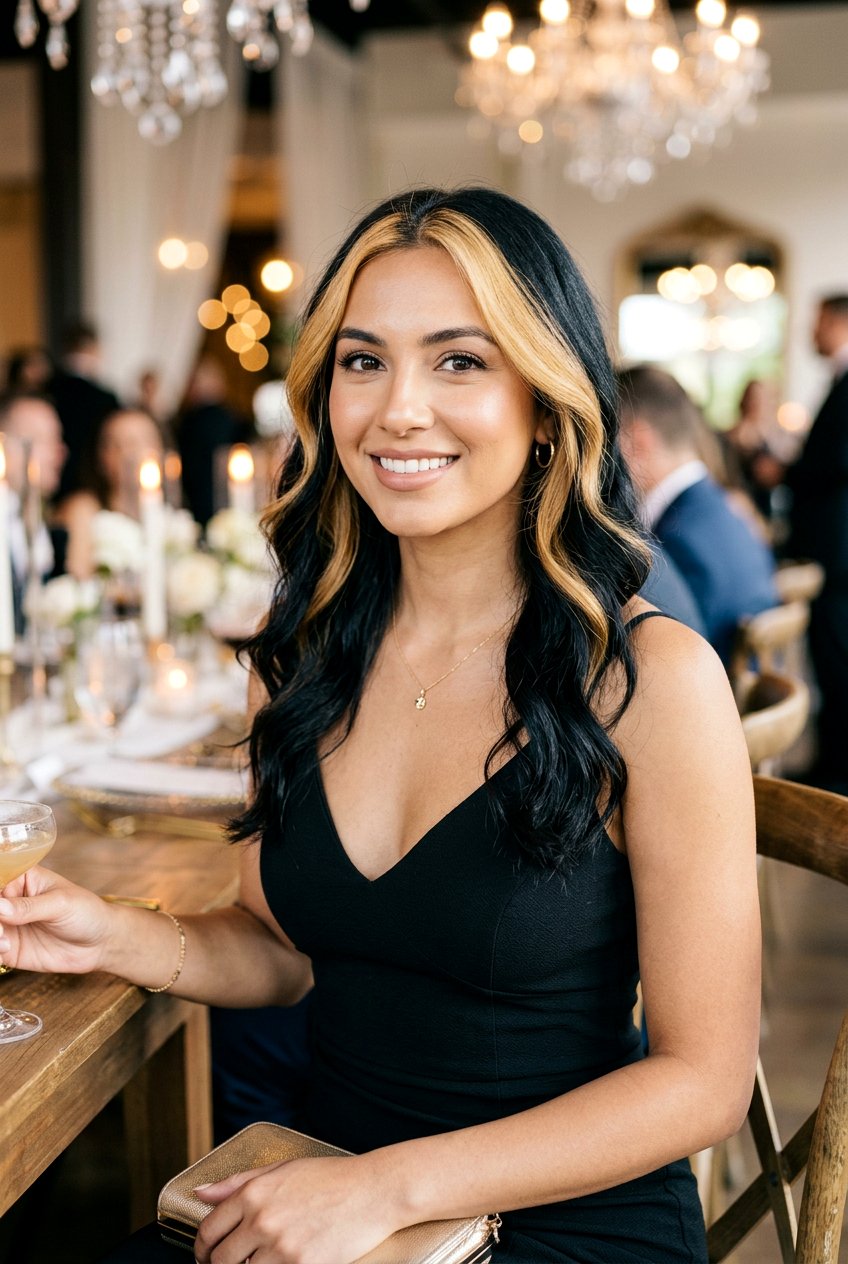 Golden Money Piece On Black Hair - 20 natural looking money piece hair - 20 natural looking money piece hair