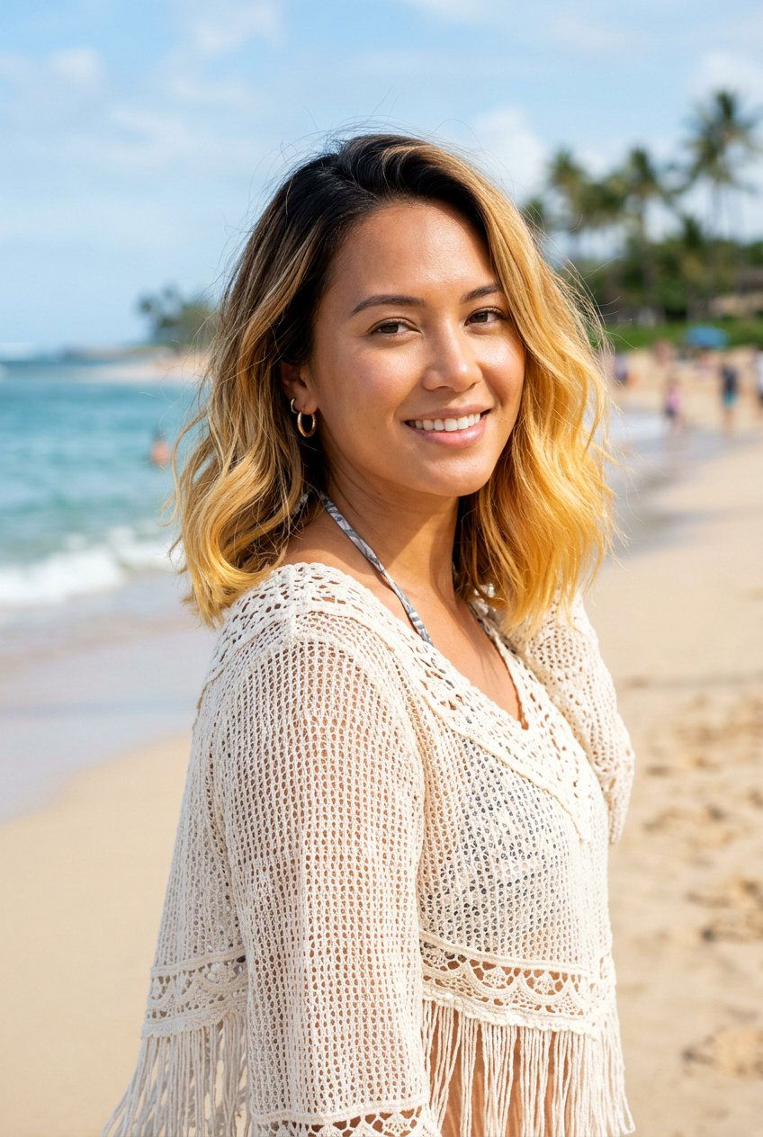 Golden Ombre Blonde Lob - 20 lob hair color ideas for blondes - 20 lob hair color ideas for blondes