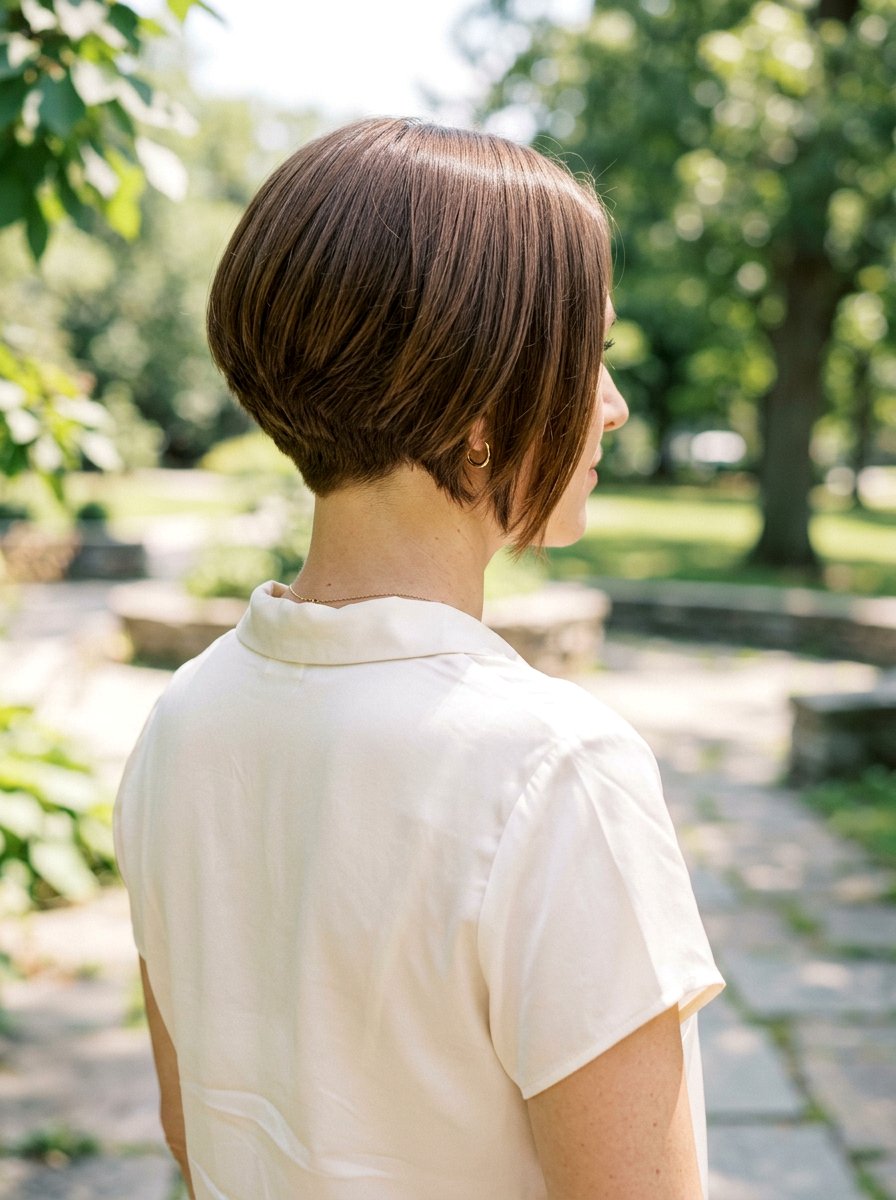 Graduated Bob Haircut - 20 haircut to fix uneven bob line - 20 haircut to fix uneven bob line