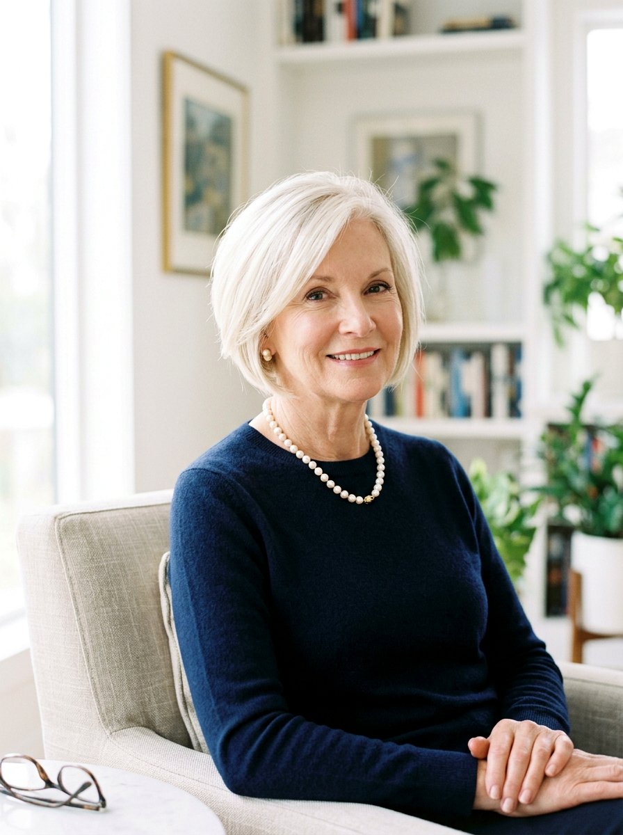 Graduated Bob Haircut - 20 jaw length bob for fine hair over 60 - 20 jaw length bob for fine hair over 60