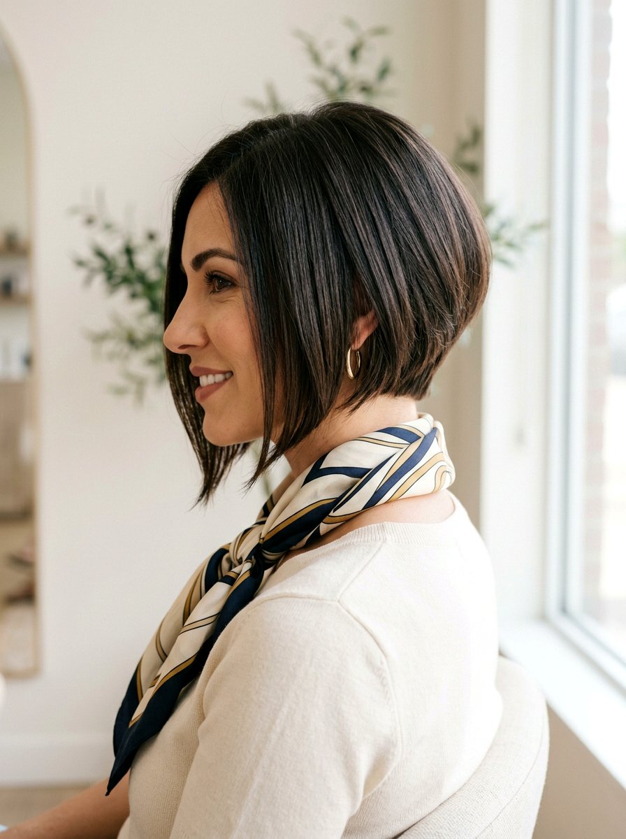 Graduated Bob Haircut - 20 polished bob for older women - 20 polished bob for older women