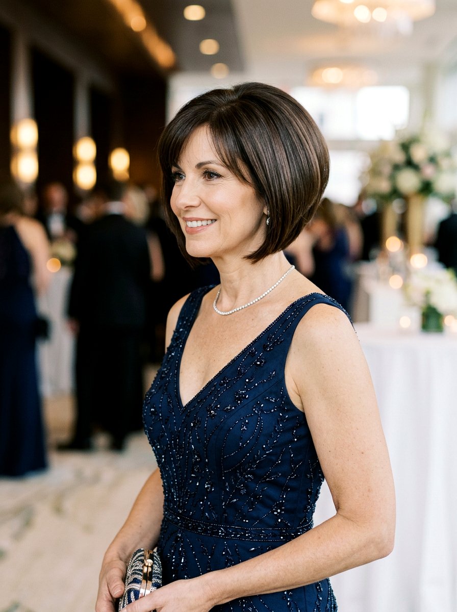 Graduated Layered Chin Length Bob - 20 layered chin length bob with volume - 20 layered chin length bob with volume