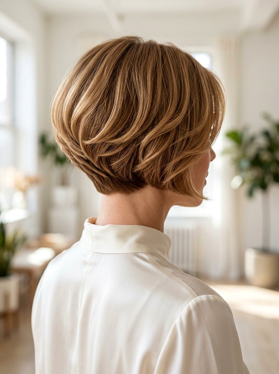 Graduated Short Bob - 20 wash and wear short bob haircut - 20 wash and wear short bob haircut