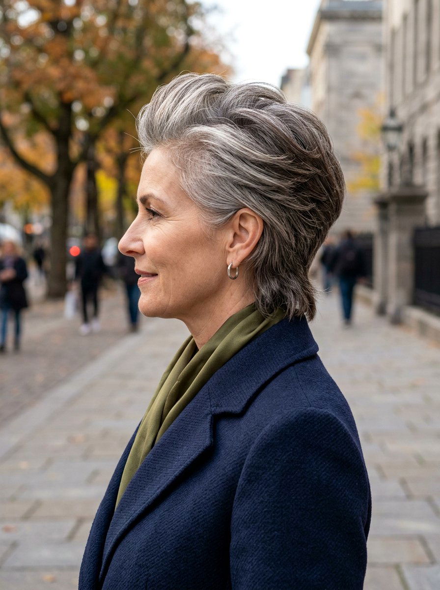 Graduated Short Mullet - 20 short mullet for women over 50 - 20 short mullet for women over 50