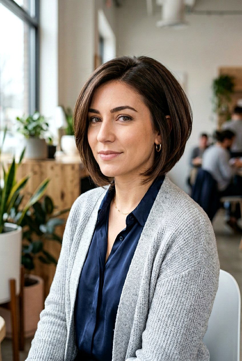 Graduation Layered Bob - 20 soccer mom bob with layers - 20 soccer mom bob with layers