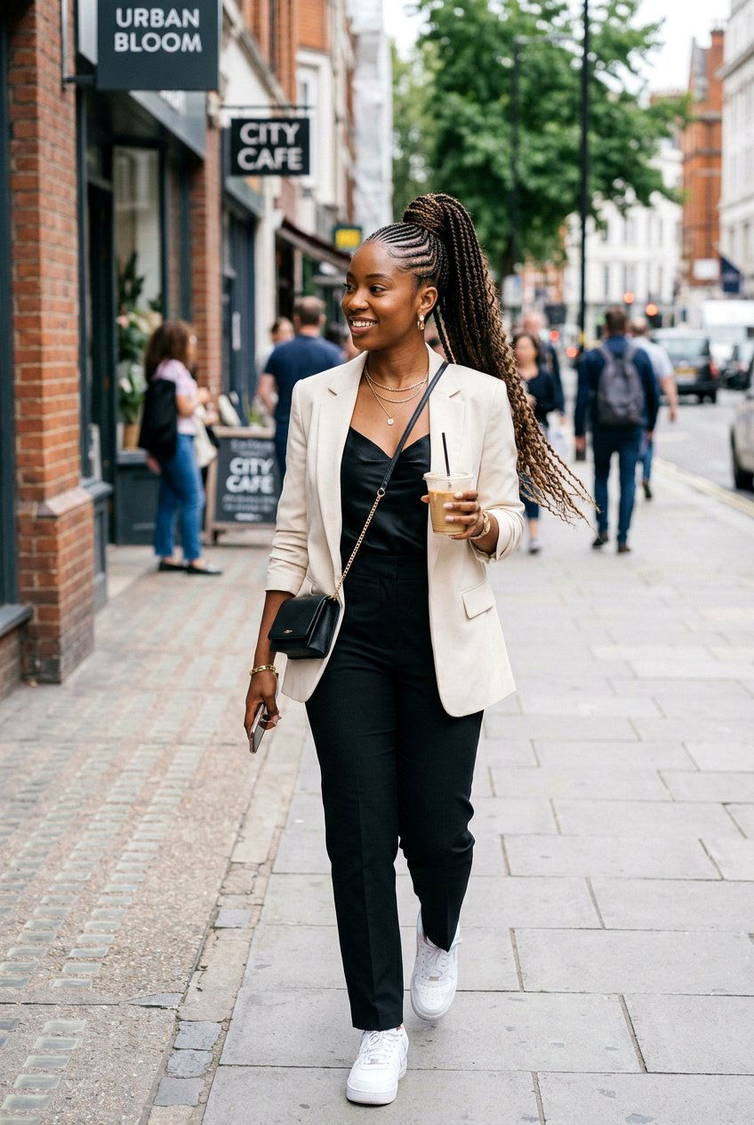 Graphic Stitch Braids For City Vacations - 20 vacation braids hairstyles - 20 vacation braids hairstyles