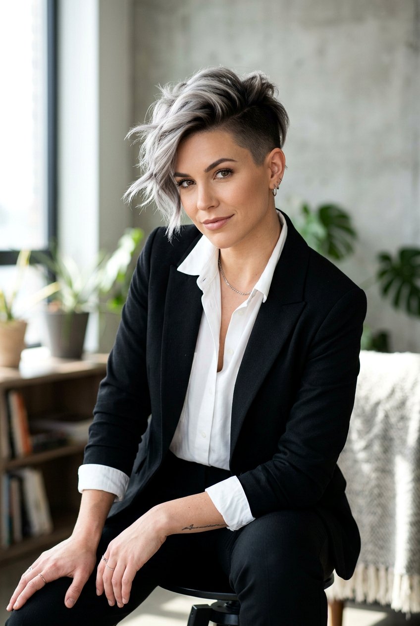 Graphite Blonde Undercut - 20 blonde toner ideas for yellow hair - 20 blonde toner ideas for yellow hair