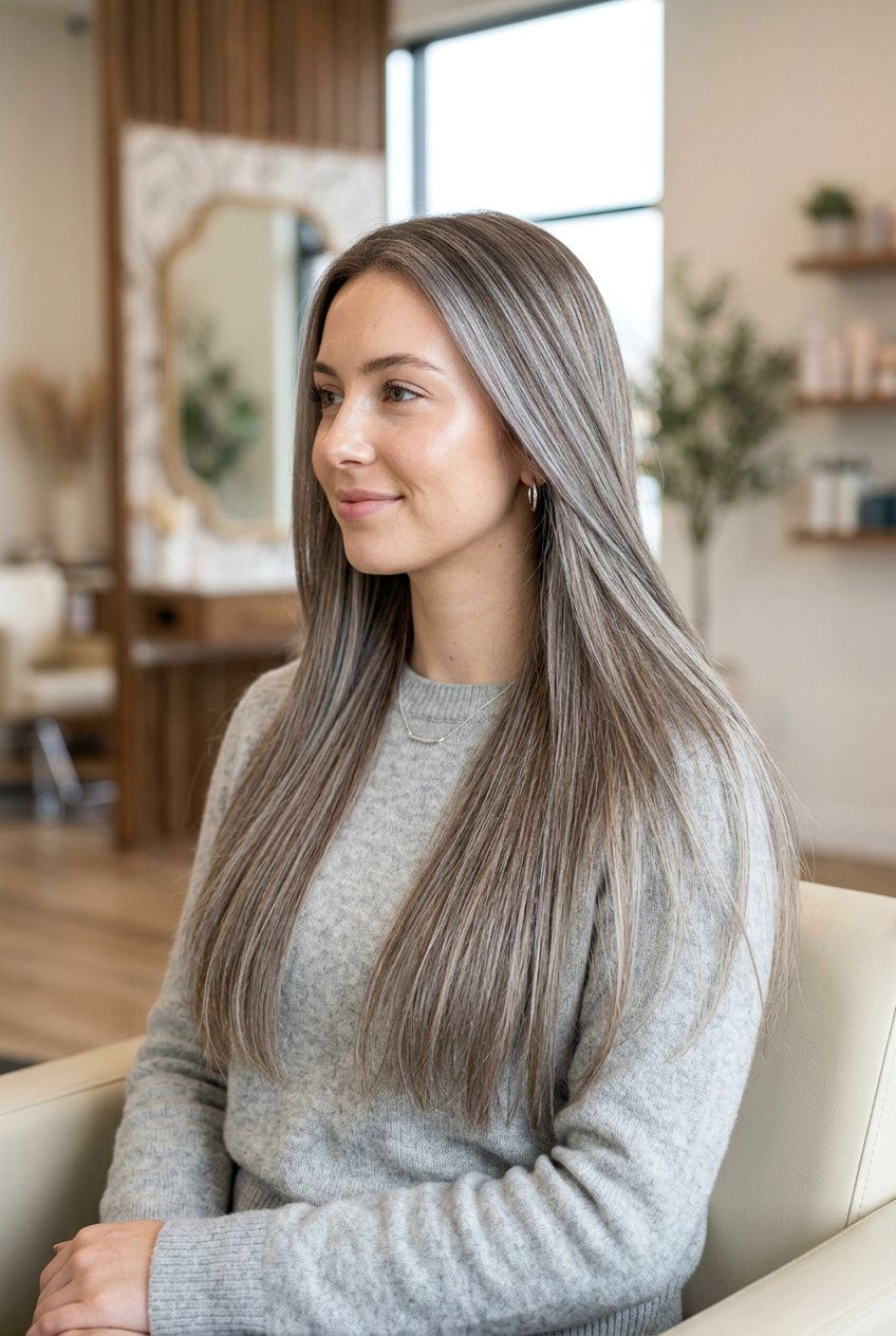 Gray Babylights - 20 natural silver streaks blend - 20 natural silver streaks blend