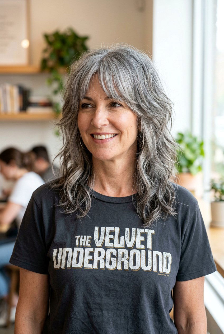 Gray Blending Shag Haircut - 20 low maintenance gray blending hair - 20 low maintenance gray blending hair