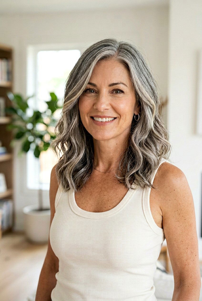 Gray Blending With Babylights - 20 low maintenance gray blending hair - 20 low maintenance gray blending hair