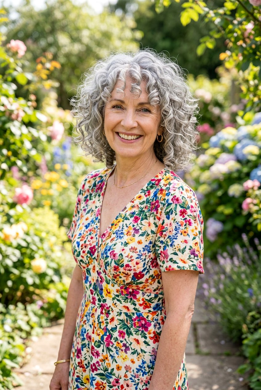 Gray Curly Hair With Bangs - 20 natural gray curly hairstyles - 20 natural gray curly hairstyles