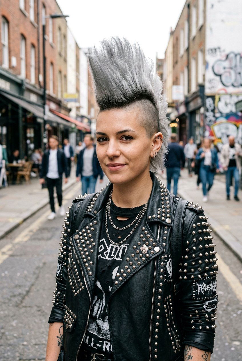 Gray Mohawk - 20 black women gray natural hair ideas - 20 black women gray natural hair ideas