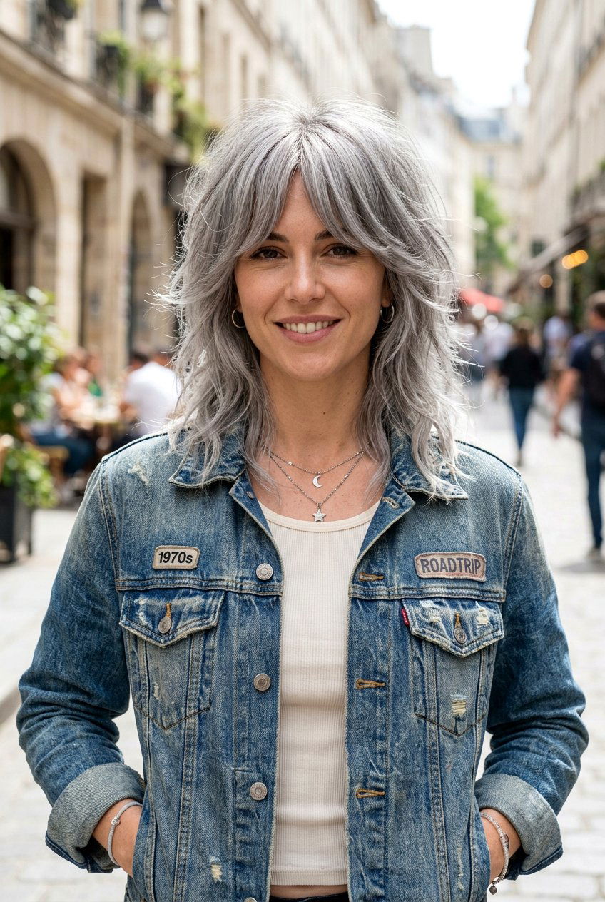 20 Stunning Gray Hair With Curtain Bangs Ideas For A Fresh Look