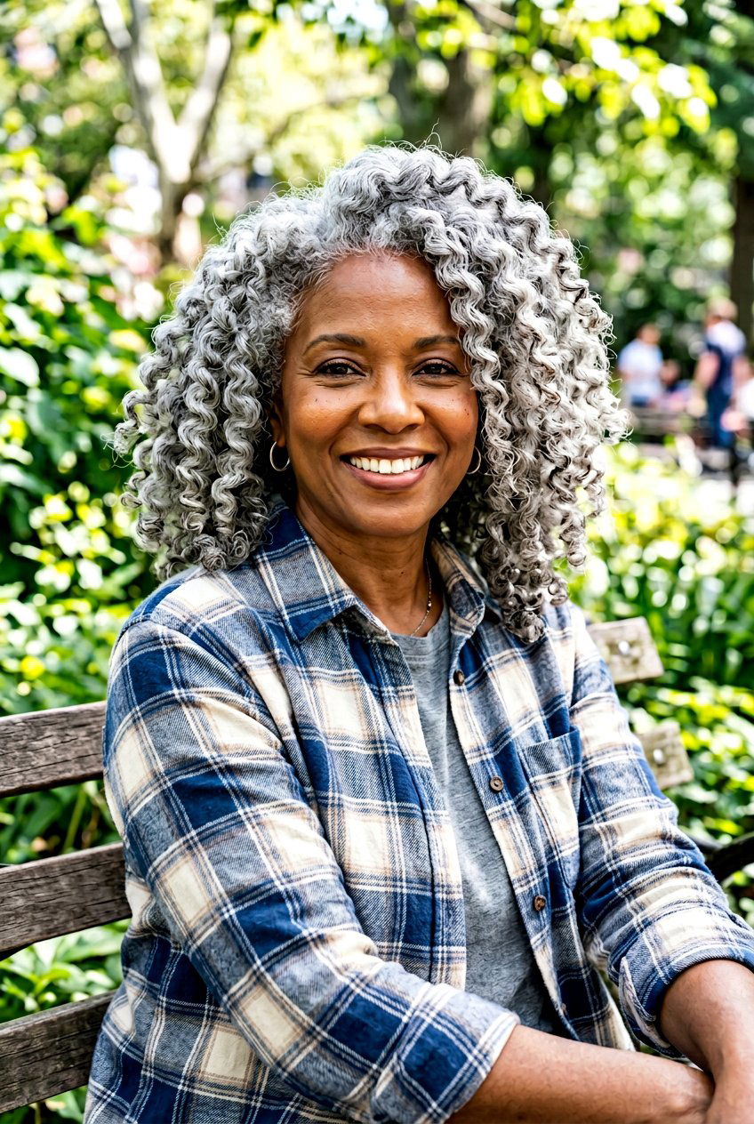 Gray Twist Out - 20 black women gray natural hair ideas - 20 black women gray natural hair ideas