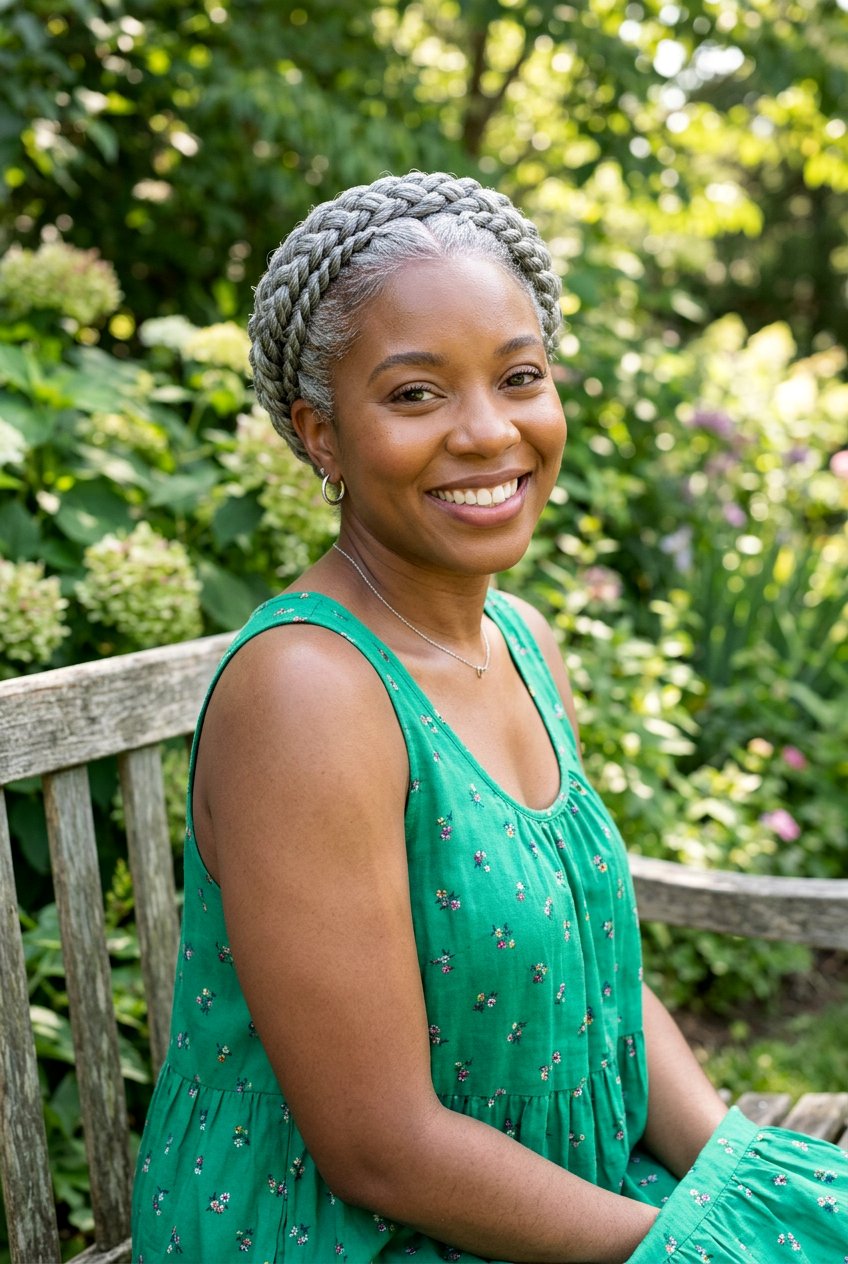 Gray flat twists - 20 gray natural hairstyles for black women - 20 gray natural hairstyles for black women