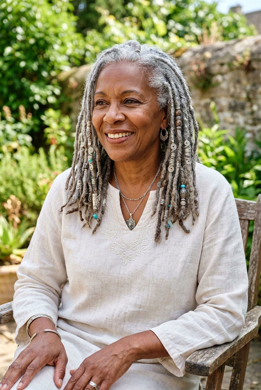 Gray locs - 20 gray natural hairstyles for black women - 20 gray natural hairstyles for black women