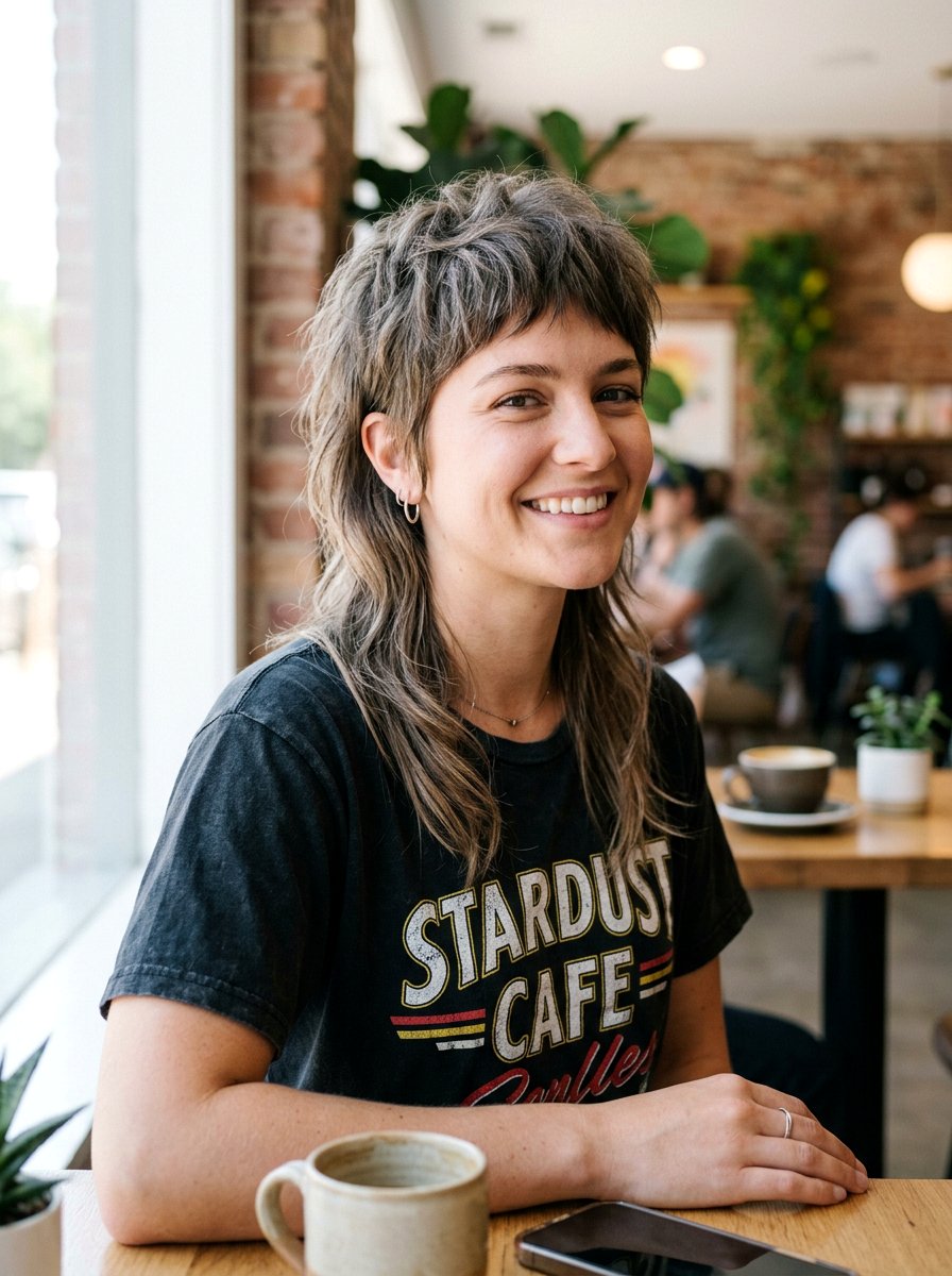 Gray mullet layers - 20 shoulder length gray layered haircut - 20 shoulder length gray layered haircut