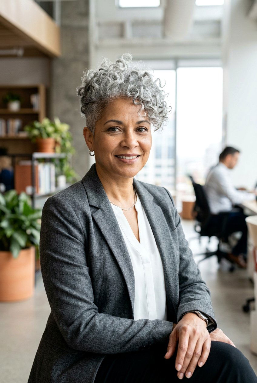 Gray tapered cut - 20 gray natural hairstyles for black women - 20 gray natural hairstyles for black women