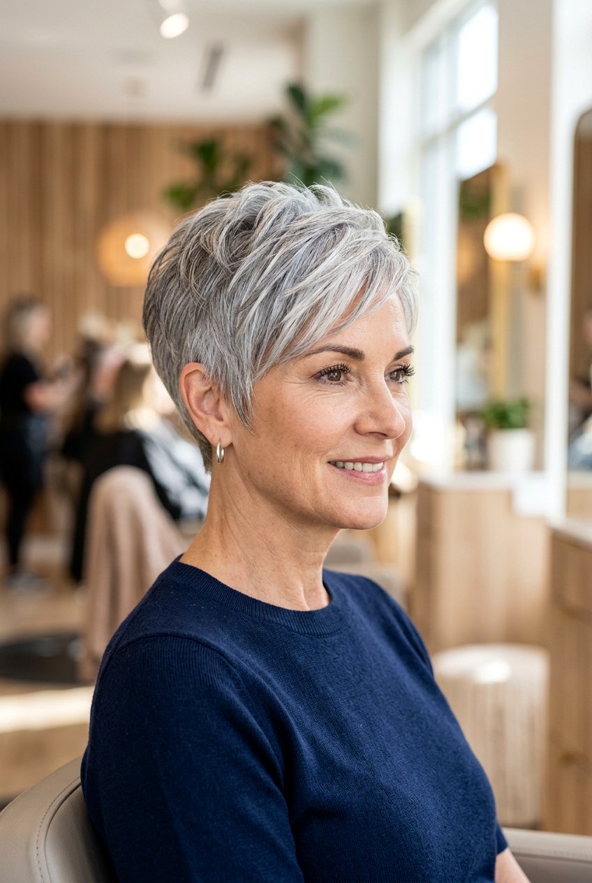 Gray tapered pixie cut - 20 tapered pixie cut - 20 tapered pixie cut