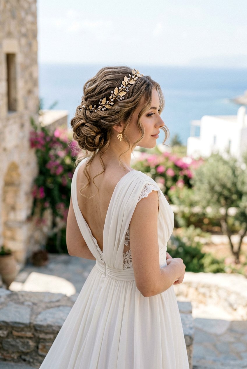 Greek Goddess Updo - 20 boho bridal updo for long hair - 20 boho bridal updo for long hair