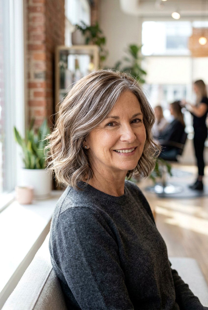 Grey Babylights Hair Color - 20 silver balayage for mature women - 20 silver balayage for mature women