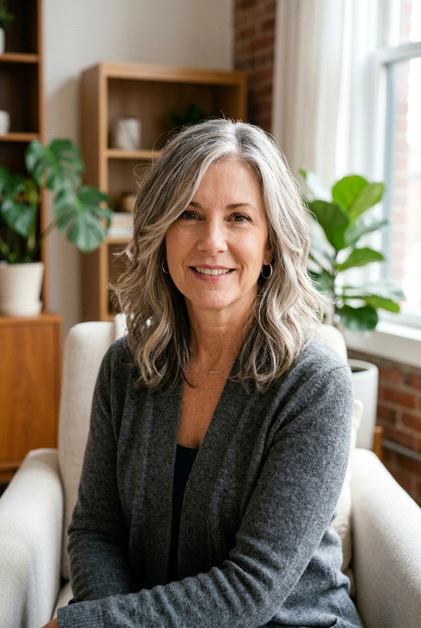 Grey Blending Face Framing Balayage - 20 face framing balayage ideas - 20 face framing balayage ideas