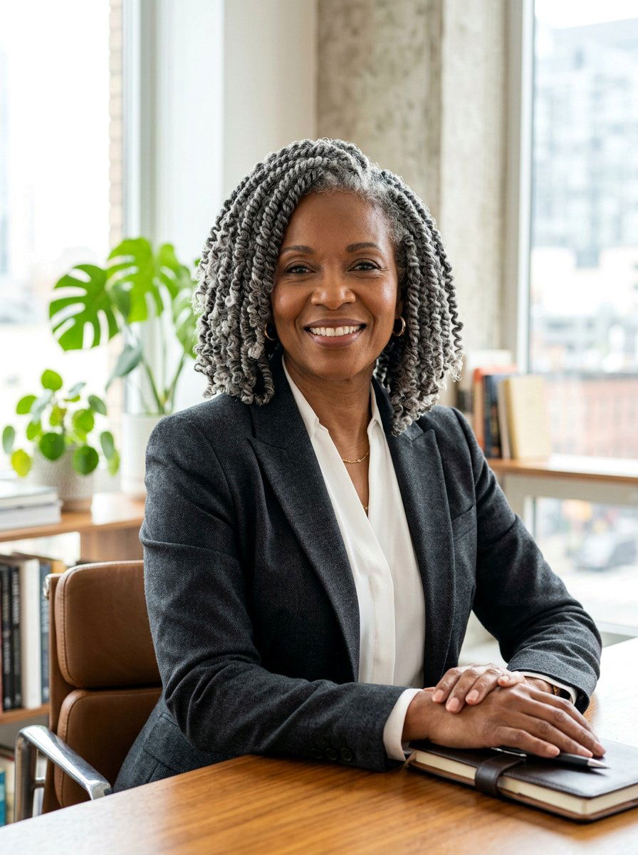 Grey Spring Twist Bob - 20 spring twists bob hairstyle - 20 spring twists bob hairstyle