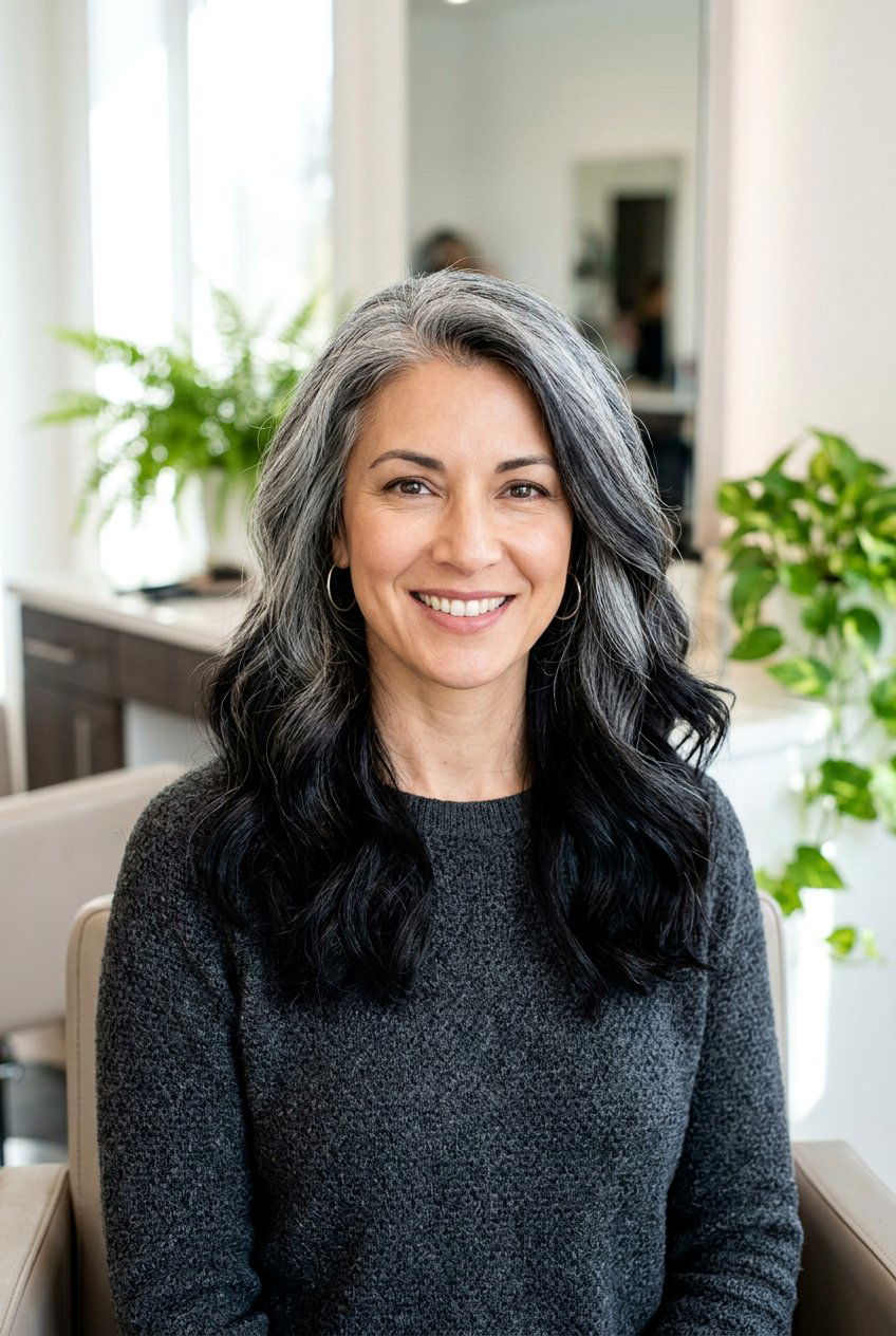 Grey To Black Reverse Ombre - 20 reverse ombre hair - 20 reverse ombre hair