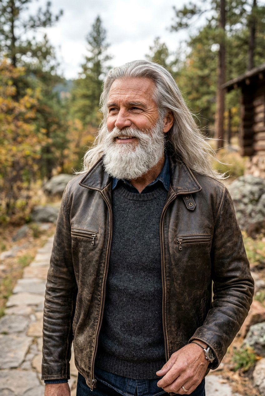 Groomed Beard With Flow - 20 bro flow for older men - 20 bro flow for older men