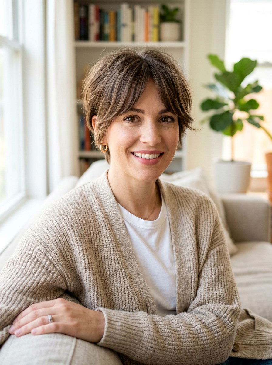 Grown Out Pixie With Curtain Bangs - 20 haircut to grow out pixie cut - 20 haircut to grow out pixie cut