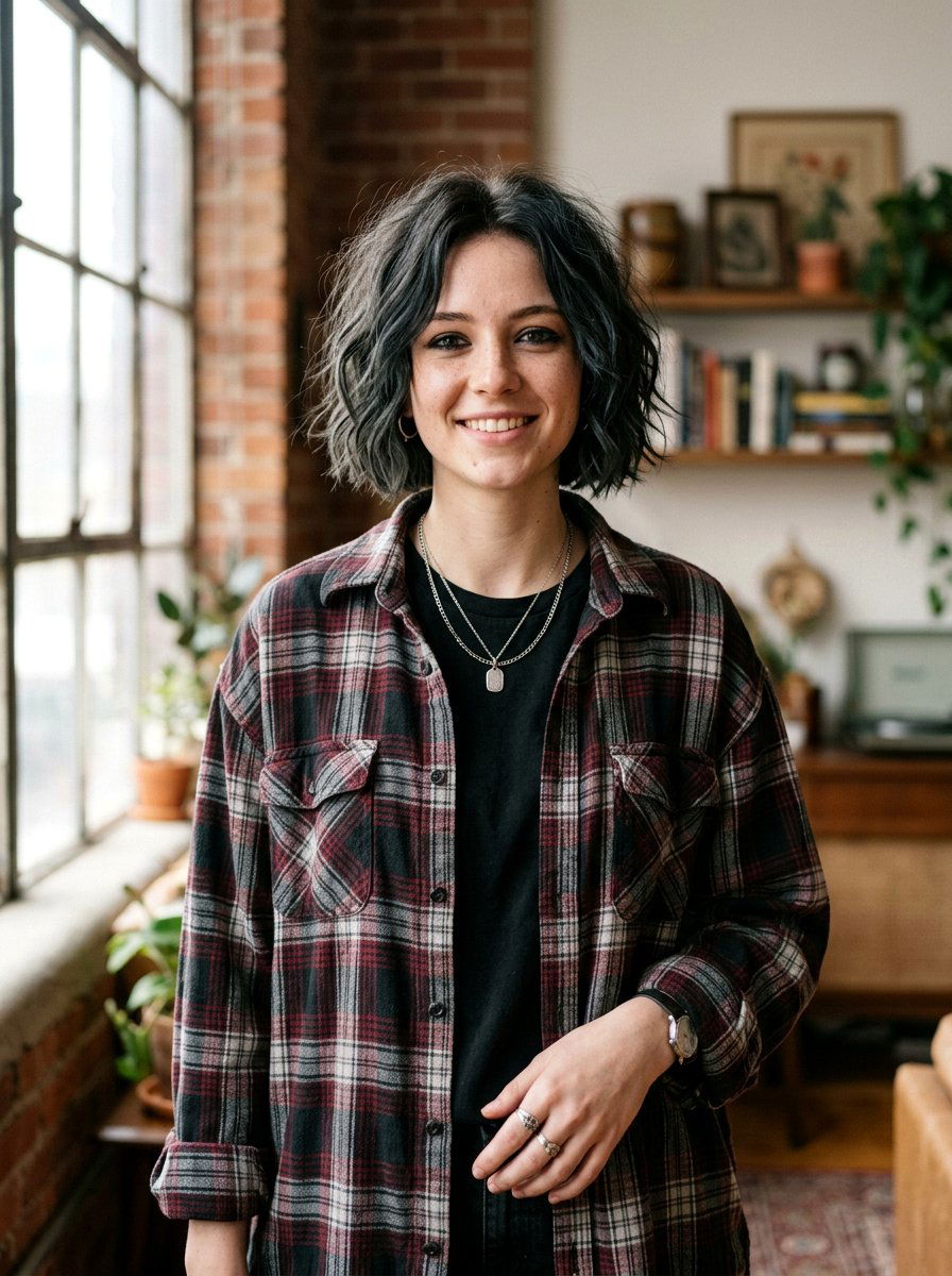 Grunge Bob - 20 soft goth haircut ideas - 20 soft goth haircut ideas