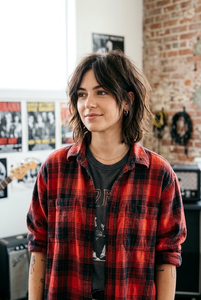 Grunge Layered Bob - 20 alt bob haircut women - 20 alt bob haircut women