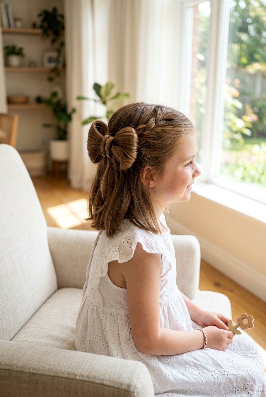 Hair Bow Made Of Hair - 20 bow hairstyle for little girls - 20 bow hairstyle for little girls