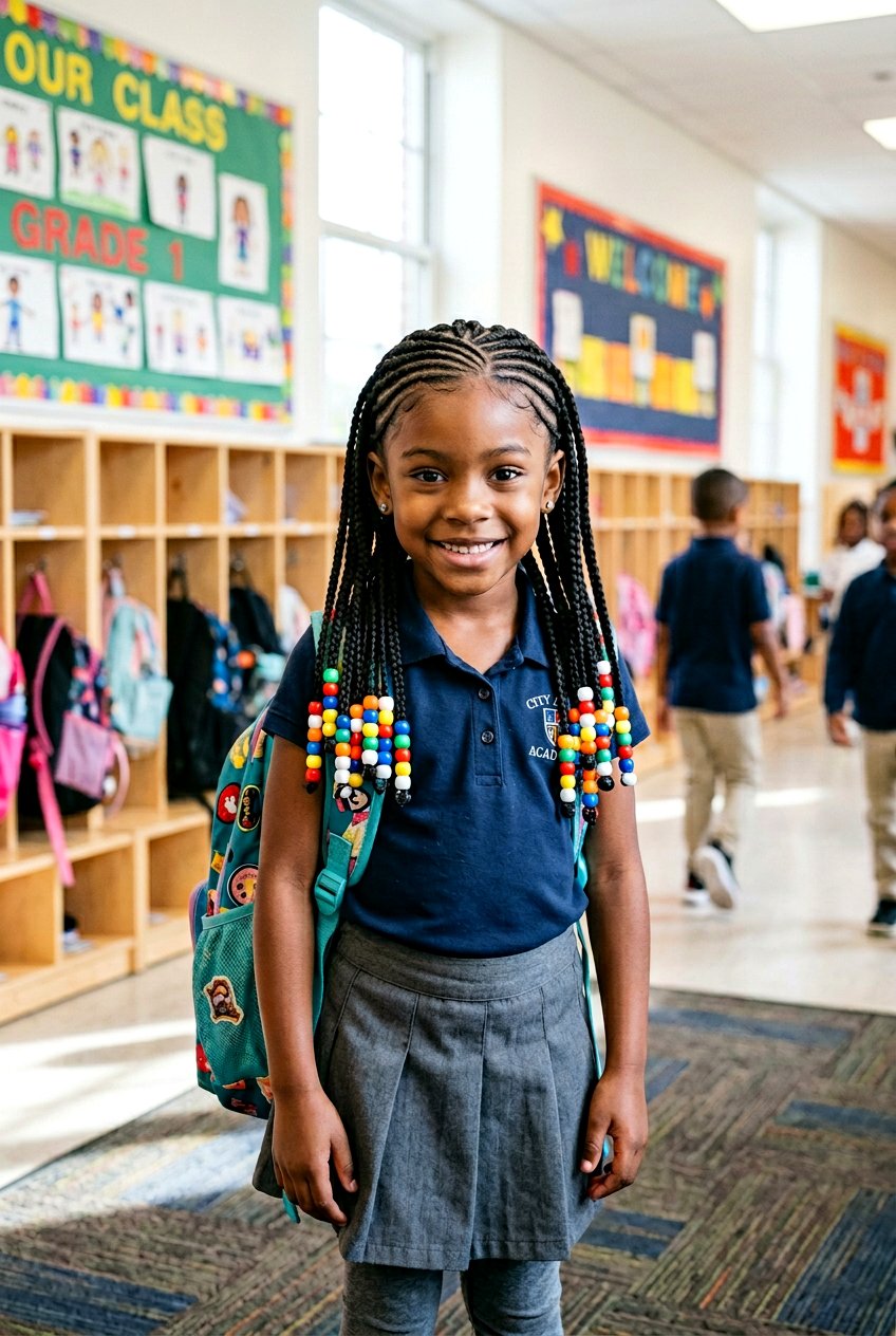 Half Cornrows Half Box Braids For Little Girls - 20 cornrow styles for little girls - 20 cornrow styles for little girls