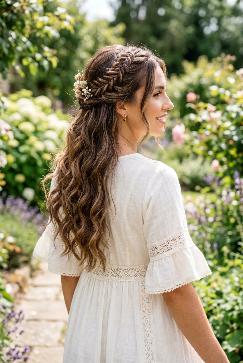 Half Up Boho Braid Updo - 20 bridal hairstyle for boho braid updo - 20 bridal hairstyle for boho braid updo