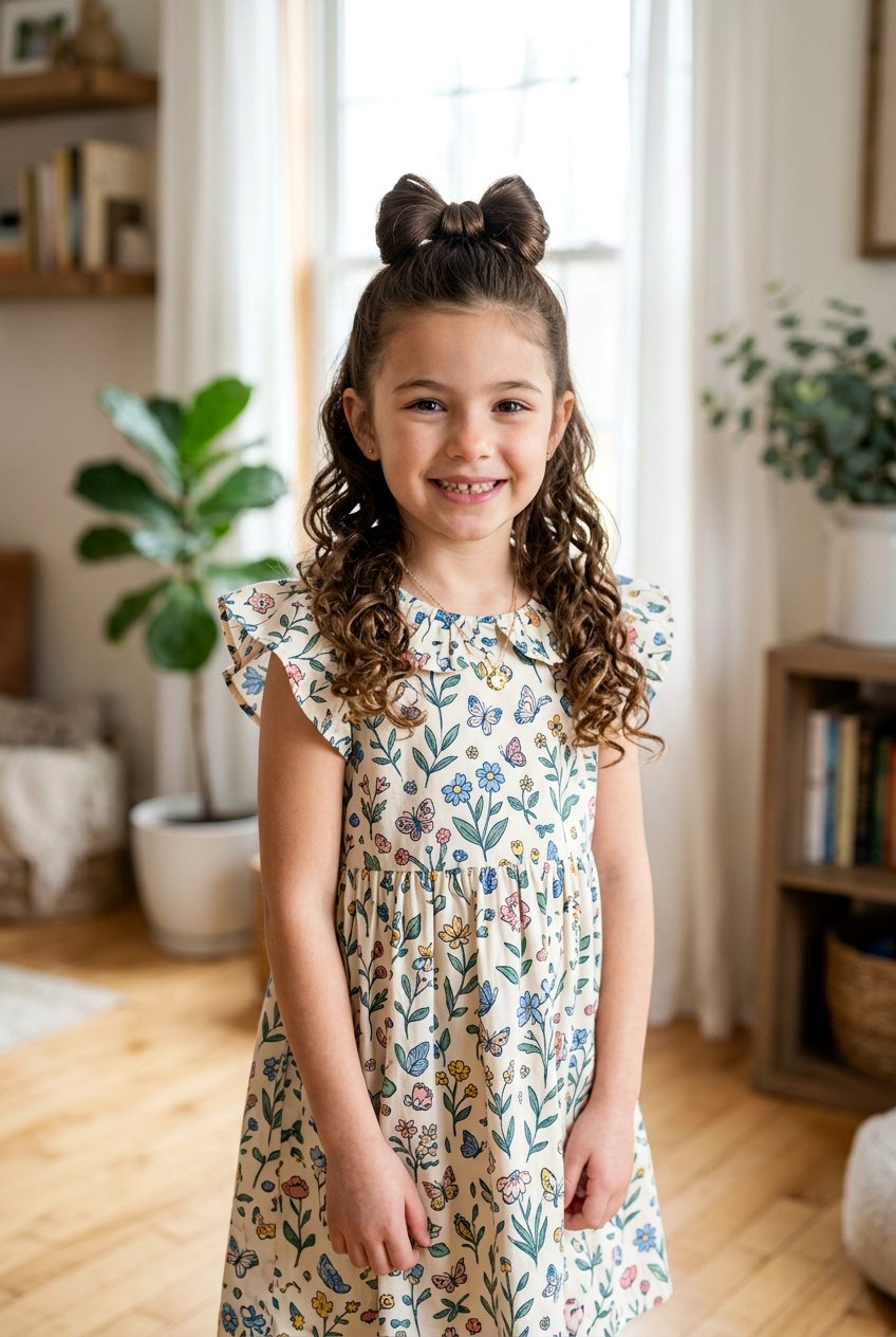 Half Up Bow Bun - 20 birthday hairstyles for girls - 20 birthday hairstyles for girls