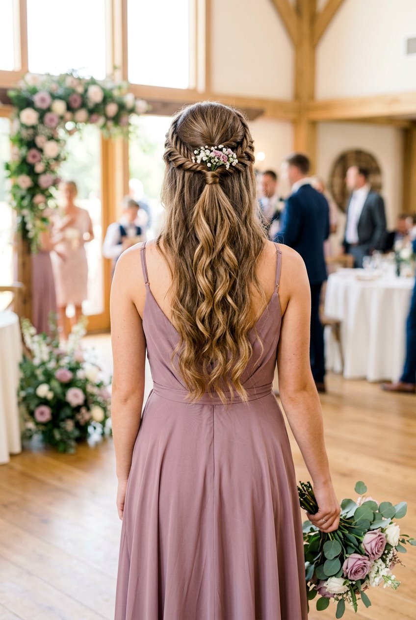 Half Up Braid Ponytail for Bridesmaids - 20 bridesmaid ponytail with braid - 20 bridesmaid ponytail with braid