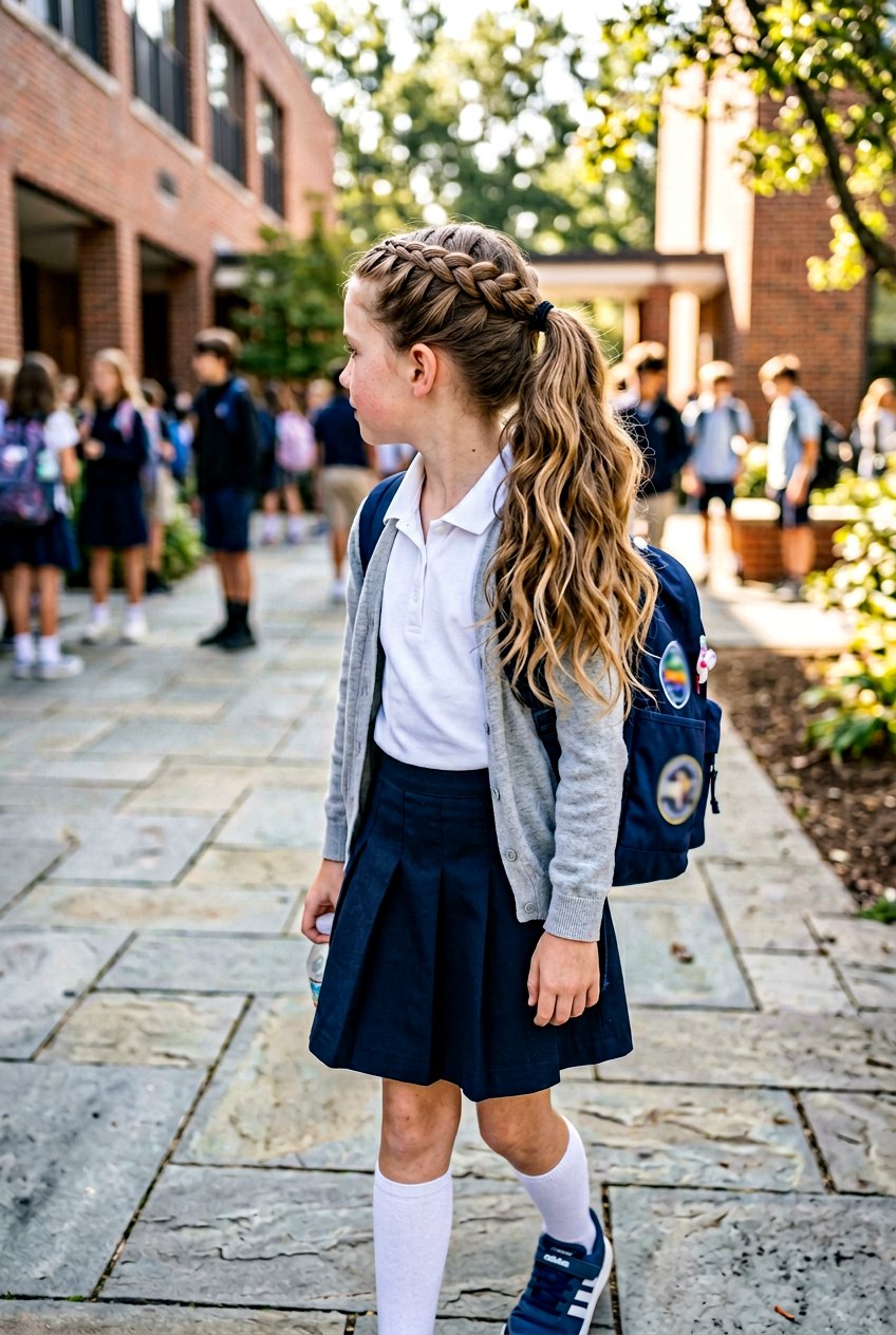 Half Up Braided Ponytail - 20 back to school braided ponytail - 20 back to school braided ponytail