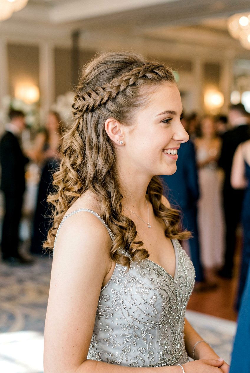 Half Up Braided Prom Hair For Teens - 20 formal dance hairstyles for teens - 20 formal dance hairstyles for teens
