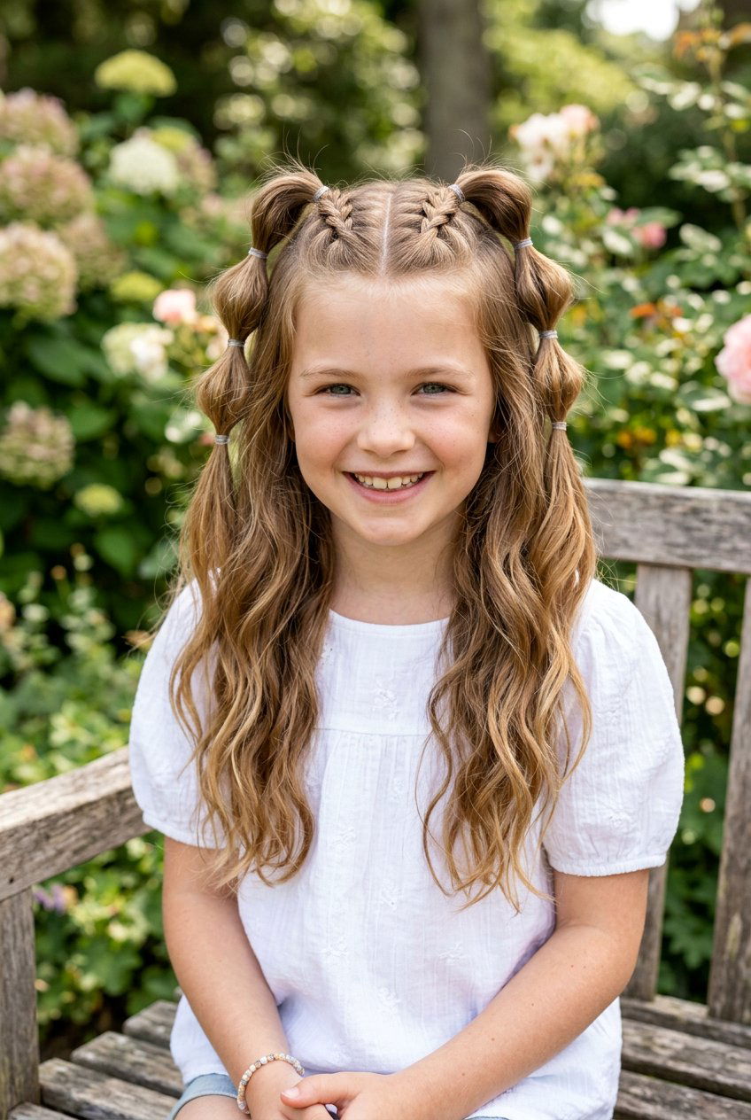 Half Up Bubble Braids For Girls - 20 bubble braids for girls - 20 bubble braids for girls