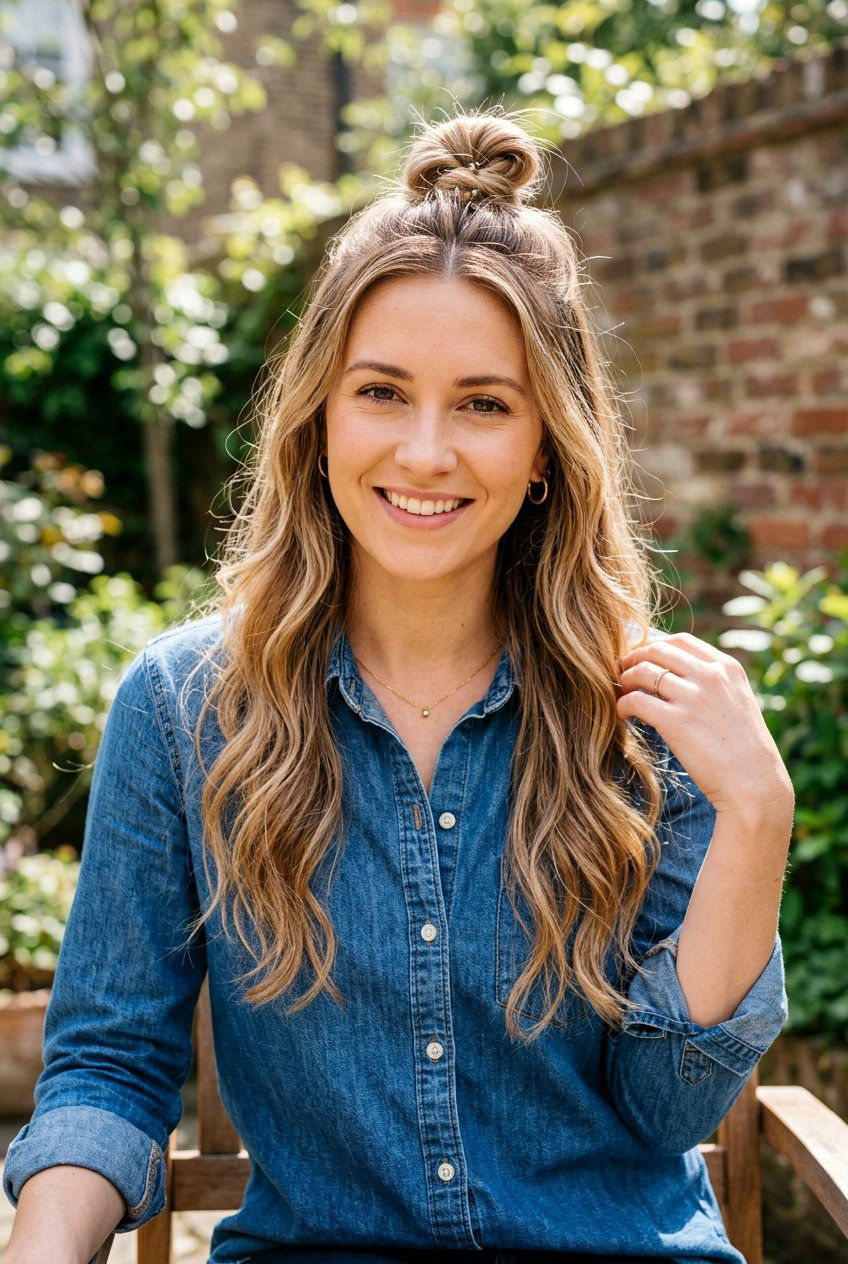 Half Up Bun - 20 minimalist work bun for women - 20 minimalist work bun for women