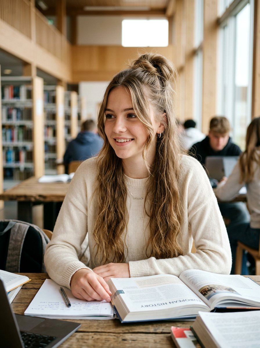 20 Adorable School Half Up Bun Hairstyle Ideas for Girls