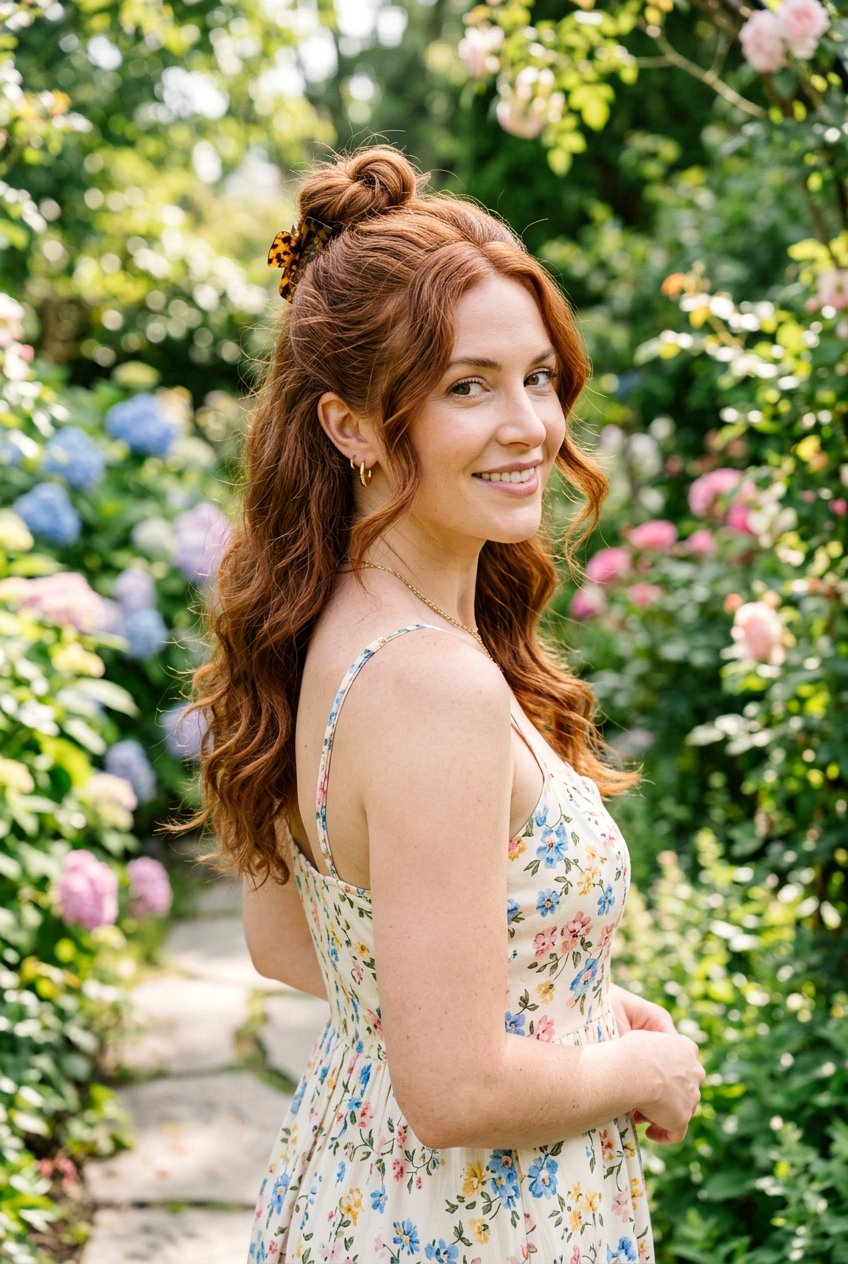 Half Up Claw Clip Bun - 20 claw clip bun for thick hair - 20 claw clip bun for thick hair