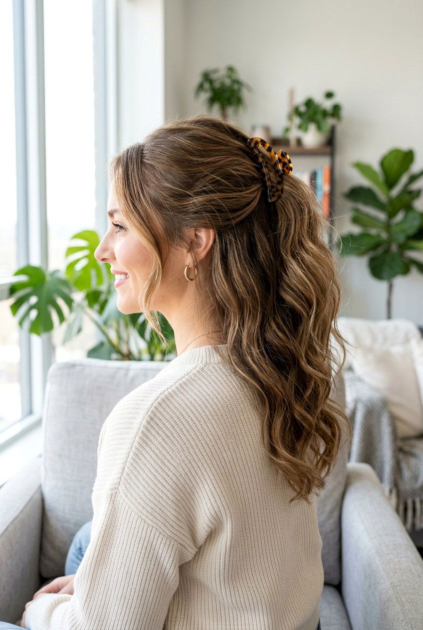 Half Up Clip In Ponytail - 20 clip in ponytail hairstyles - 20 clip in ponytail hairstyles