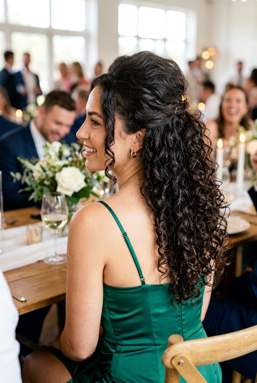 Half Up Curls With Volume - 20 birthday hairstyles for women - 20 birthday hairstyles for women