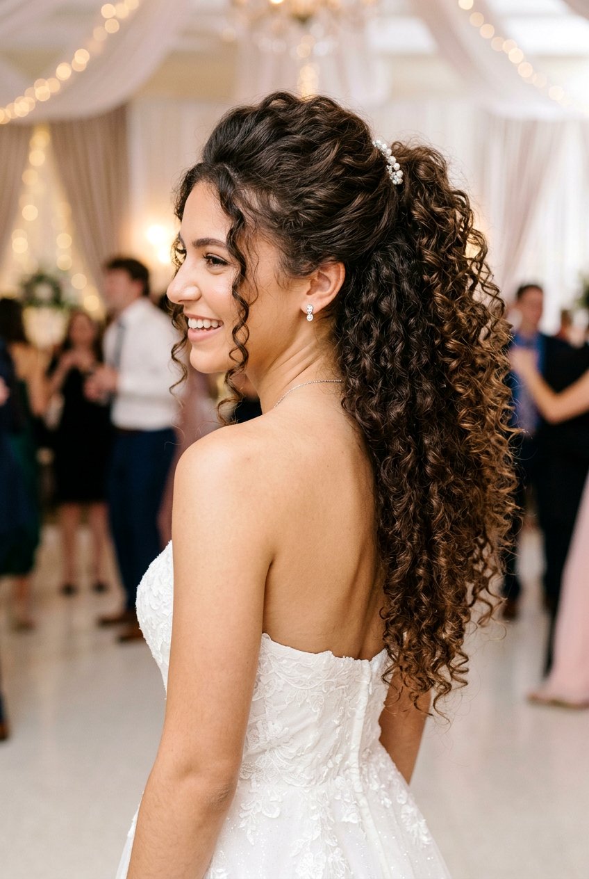 Half Up Curly Ponytail For Homecoming - 20 homecoming ponytail with curls - 20 homecoming ponytail with curls