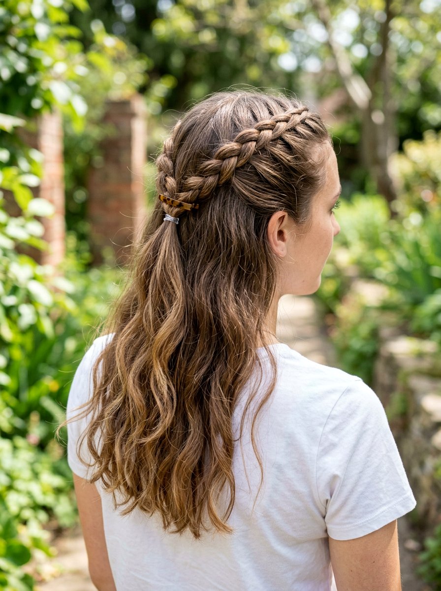 Half Up Double Braids - 20 quick hairstyle for gym mornings - 20 quick hairstyle for gym mornings