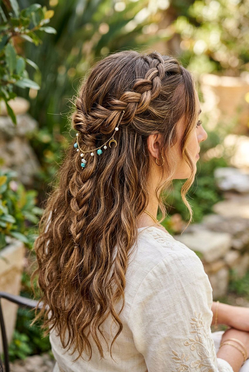Half Up French Braid Waves Overnight - 20 french braid waves overnight - 20 french braid waves overnight